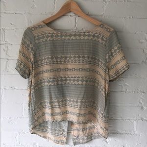 Moving Sale! High-Low Open Back Silk Top by Laila & Savannah